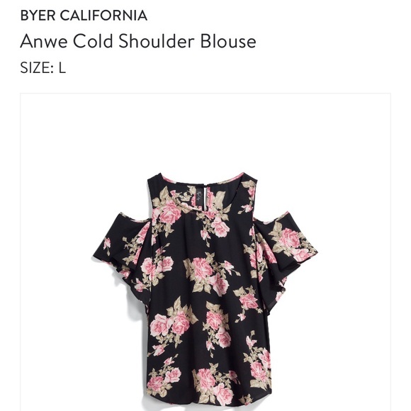 STITCHFIX Fortune + Ivy Rose Open Shoulder L Top - Picture 1 of 6